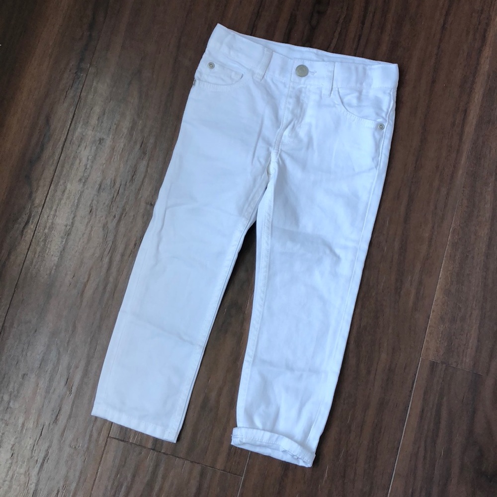 🆕 Girls White Cotton Pants
